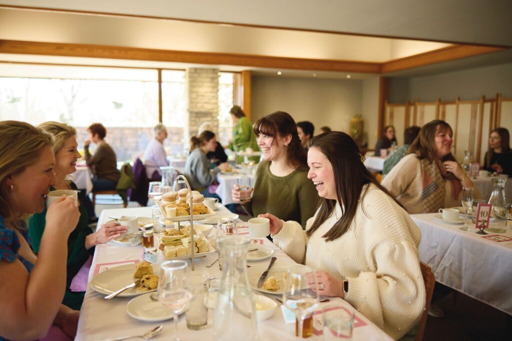 Powell Gardens visitors enjoying a Garden Tea