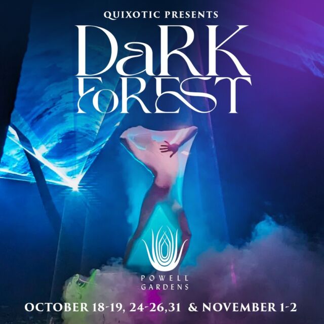 Step into the shadows as @darkforestkc, presented by @quixoticfusion, opens TONIGHT at Powell Gardens! 🌑🌲 

Immerse yourself in a spellbinding world of performances, eerie landscapes, and the magic of nature after dark. This is a night you won’t forget. Get tickets (link in bio) before they vanish! ✨👻 🌙 

For a limited time, save $5 on your Dark Forest tickets using code “SAVE5DF” at checkout. Excludes parking, daytime general admission, and add-ons like Fire Feasts. Discount will not be retroactively applied and neither full nor partial refunds will be provided.