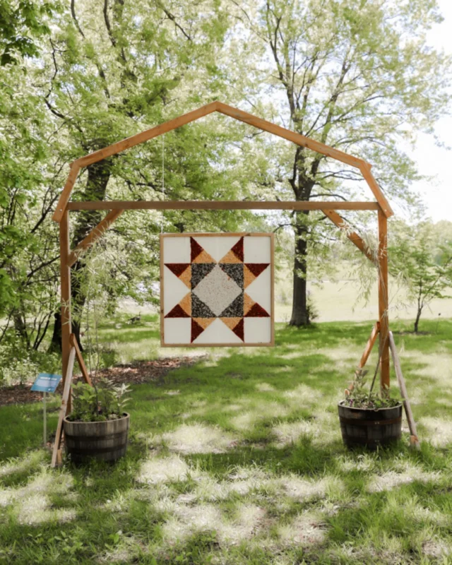 A highlight of the season is the new barn quilt art installation, a vibrant fusion of horticulture and heritage. 

Barn quilts carry a rich history rooted in American folk tradition. Their patterns often tell stories of family, community, and the land itself. 

See Powell Gardens’ barn quilt installation during Painted Garden (now through June 21, 2026). Purchase admission at the link in bio. 

Painted Garden is supported by BlueScope. Thank you!
