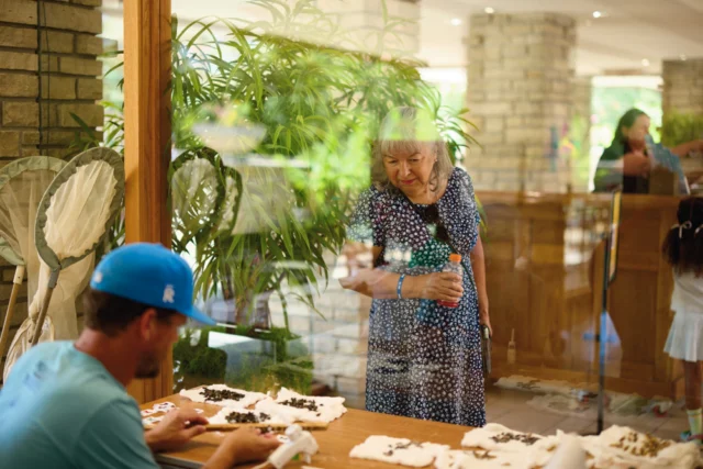 Have you seen the Pupae Laboratory?

🦋 When the door is closed, you can watch our team prepare chrysalises from all over the world for their new home in the Conservatory emergence chamber. 

🔬 When the door is open, put on a lab coat and check out the microscopes and framed butterfly specimens for a behind-the-scenes educational moment! 

Purchase festival admission at the link in bio. Festival of Butterflies is presented by @FNBO. Thank you! 

#powellgardens #festivalofbutterflieskc #butterfly #botanicalgarden #nonprofit
