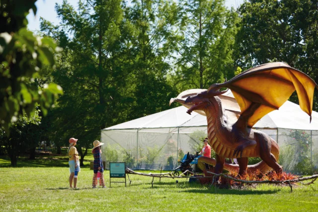 One admission, double the fun! 🦋🐉 

Now thorugh August 2, 2026, Powell Gardens admission includes Festival of Butterflies and Dragons and Fantastic Beasts. 

Purchase admission at the link in bio. #powellgardens #botaniclgarden #nonprofit #kansascity #summerfun