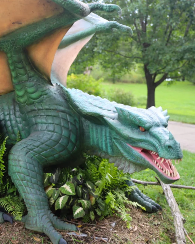 Cooler mornings and creatures around every corner make now one of the best times to visit Dragons and Fantastic Beasts at Powell Gardens! 🍃🐉

Use the code "BOGODRAGON" for one free child admission (ages 5-12) with the purchase of one adult or senior admission. 

The exhibit, supported by @hawkinsdesignbuild, remains on view through September 24. 

Link in bio. #powellgardens #botanicalgarden #nonprofit #plants #kansascity
