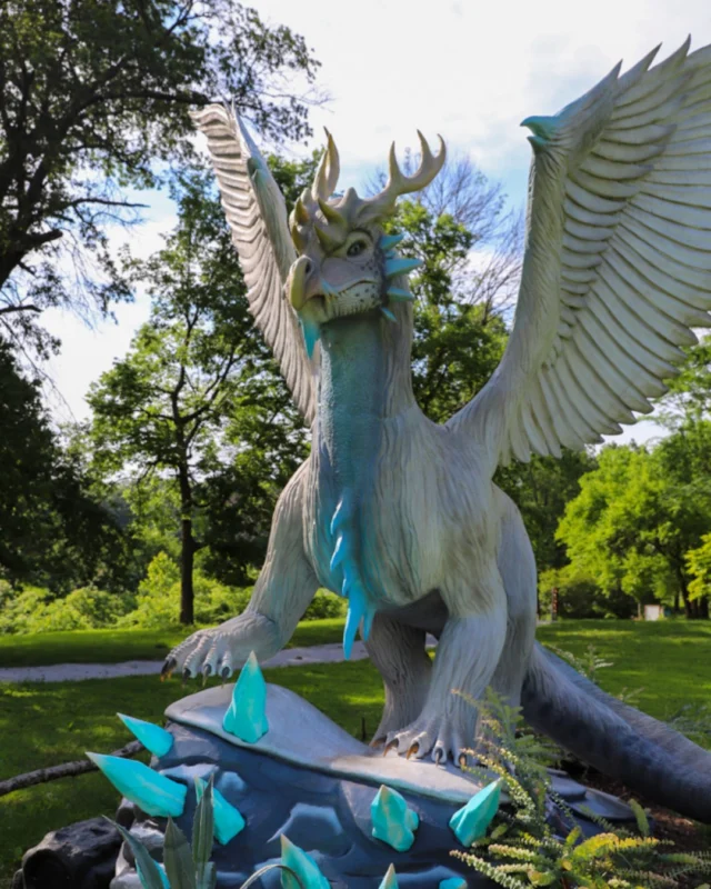 Summer of dragons. 🐲 

Dragons and Fantastic Beasts is open Wedneday-Sunday (9 a.m. - 5 p.m.). The exhibit closes on September 24, so plan your visit today! 

#dragonsandfantasticbeasts #powellgardens #kansascity #botanicalgarden #nonprofit