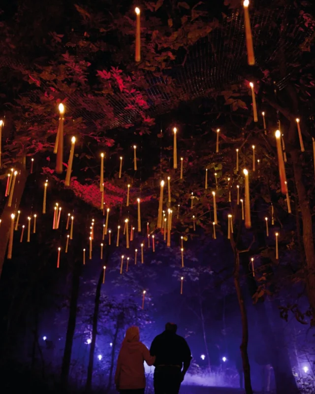 Looking for a truly unique date night? 🖤🌲 

Make your way to @darkforestkc, an immersive nighttime experience presented by @quixoticfusion at Powell Gardens. 

As you wander through the woods, expect mesmerizing performances, haunting music, creative technology, and encounters with some very unusual inhabitants of the forest. 

📅 October 16–17, 22 (21+), 23–24 and 30–31 

🎟️ Tickets are limited; reserve your night in advance. 

Thank you to @boulevard_beer, Hague Quality Water, Salley’s Propane, and @toms_town for making Dark Forest possible! 

#darkforestkc #powellgardens #datenightkc #kansascity #fall