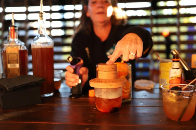 Come hungry to @darkforestkc! Meal options include Fire Feast, an add-on dinner experience cooked over an open flame, and concessions at the Missouri Barn. 

🎟️ Purchase Fire Feast tickets at the link in our bio. 

🍽️ Fire Feast includes a blackberry arugula salad with white balsamic thyme vinaigrette, hearth bread with maple and sea salt butter, herb roasted chicken with apple cider glaze, smoked pork chop with bourbon and blackberry glaze, maple crusted brussels sprouts, smoked gouda mac and cheese, cast iron sweet potato gratin or baked sweet potatoes, and bread pudding with berries and cream. 

🥨 Missouri Barn concessions will include baked potatoes (loaded, pulled pork, chili), Frito pie, gourmet grilled cheese, pulled pork sandwich, soups, sweet potato fries, chips, and donut holes with caramel sauce.